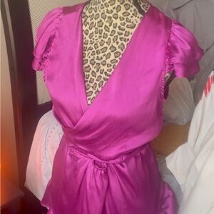 Fuchsia Luxxel Romper